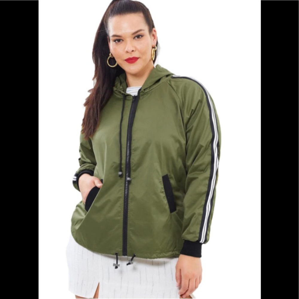 Green Windbreaker Jacket
